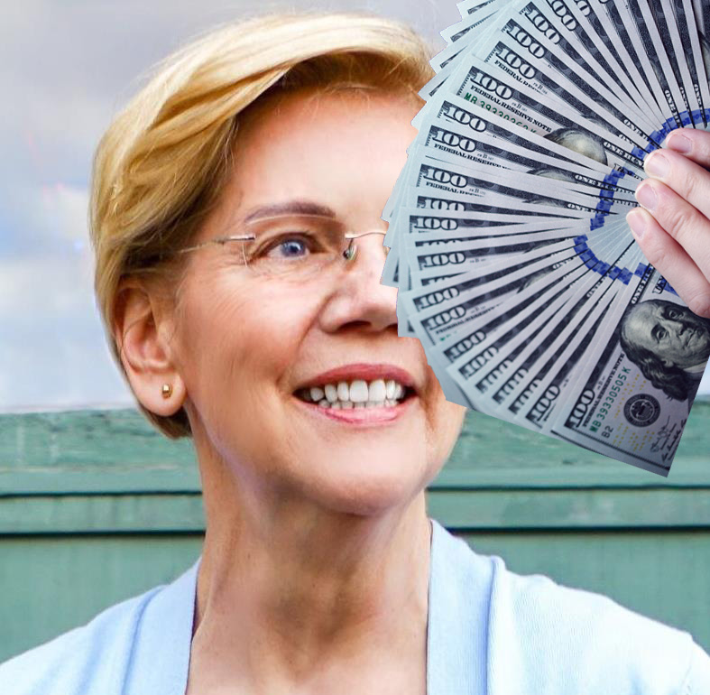 Elizabeth Warren salary: $285,000/yr Net worth: $67,000,000 & she wants to stop YOU from finding out where your money goes.